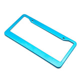 Maxbell Metal Aluminium Alloy Anodized Car License plate frame holder Blank Blue