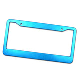 Maxbell Metal Aluminium Alloy Anodized Car License plate frame holder Blank Blue