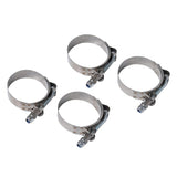 Maxbell 4X 79-87MM Stainless Steel T-Bolt Clamps Turbo Intake Silicone Hose Clamps