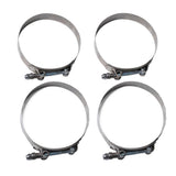 Maxbell 4X 79-87MM Stainless Steel T-Bolt Clamps Turbo Intake Silicone Hose Clamps