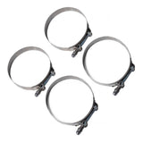Maxbell 4X 79-87MM Stainless Steel T-Bolt Clamps Turbo Intake Silicone Hose Clamps