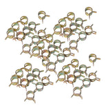 Maxbell 100pcs 6-15mm Car Spring Clip Fuel Line Hose Pipe Air Tube Clamp Fastener