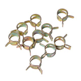 Maxbell 100pcs 6-15mm Car Spring Clip Fuel Line Hose Pipe Air Tube Clamp Fastener
