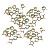 Maxbell 100pcs 6-15mm Car Spring Clip Fuel Line Hose Pipe Air Tube Clamp Fastener