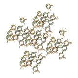 Maxbell 100pcs 6-15mm Car Spring Clip Fuel Line Hose Pipe Air Tube Clamp Fastener