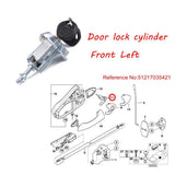 Maxbell LEFT DRIVER DOOR LOCK CYLINDER BARREL ASSEMBLY w 2 KEYS for BMW X5 E53 00-06