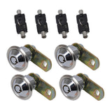 Max 1-1/8 Tubular Cam Lock 180Deg &2Key Pull Drawer Cabinet Toolbox Replacement