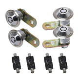 Max 1-1/8 Tubular Cam Lock 180Deg &2Key Pull Drawer Cabinet Toolbox Replacement