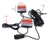 Max 12V Waterproof LED Trailer Lights Stop/Indicator/Tail Light Kit Red+Yellow