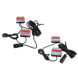 Max 12V Waterproof LED Trailer Lights Stop/Indicator/Tail Light Kit Red+Yellow