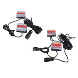 Max 12V Waterproof LED Trailer Lights Stop/Indicator/Tail Light Kit Red+Yellow