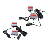 Max 12V Waterproof LED Trailer Lights Stop/Indicator/Tail Light Kit Red+Yellow