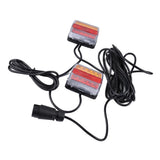 Max 12V Waterproof LED Trailer Lights Stop/Indicator/Tail Light Kit Red+Yellow