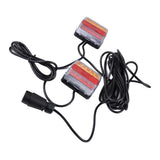 Max 12V Waterproof LED Trailer Lights Stop/Indicator/Tail Light Kit Red+Yellow