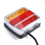 Max 12V Waterproof LED Trailer Lights Stop/Indicator/Tail Light Kit Red+Yellow