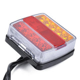 Max 12V Waterproof LED Trailer Lights Stop/Indicator/Tail Light Kit Red+Yellow