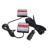 Max 12V Waterproof LED Trailer Lights Stop/Indicator/Tail Light Kit Red+White