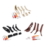 Max 7PCS Door Handle Window Switch Panel Interior Button Frame for BMW Beige