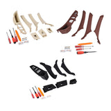 Max 7PCS Door Handle Window Switch Panel Interior Button Frame for BMW Beige