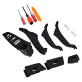 Max 7PCS Door Handle Window Switch Panel Interior Button Frame for BMW Black