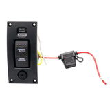 Max Marine Boat Bilge Pump Switch Panel Deck Cleaning Control Panel with Alarm