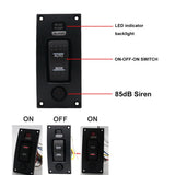 Max Marine Boat Bilge Pump Switch Panel Deck Cleaning Control Panel with Alarm