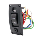 Max Marine Boat Bilge Pump Switch Panel Deck Cleaning Control Panel with Alarm