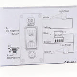 Max Marine Boat Bilge Pump Switch Panel Deck Cleaning Control Panel with Alarm