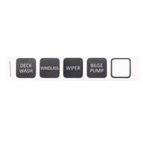 Max Marine Boat Bilge Pump Switch Panel Deck Cleaning Control Panel with Alarm