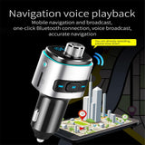 Max Maxb Car Charger Multi-function Bluetooth5.0 Hands-free FM Transmitter MP3 Player