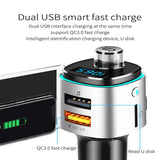 Max Maxb Car Charger Multi-function Bluetooth5.0 Hands-free FM Transmitter MP3 Player