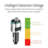Max Maxb Car Charger Multi-function Bluetooth5.0 Hands-free FM Transmitter MP3 Player