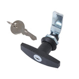 Max Maxb Safe Garage Door Opener T Handle Locking w/2 Keys for Toolbox Cabinet Black