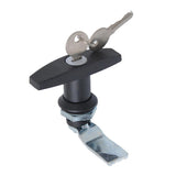 Max Maxb Safe Garage Door Opener T Handle Locking w/2 Keys for Toolbox Cabinet Black