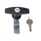 Max Maxb Safe Garage Door Opener T Handle Locking w/2 Keys for Toolbox Cabinet Black
