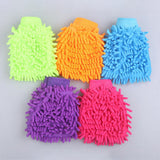 Max Maxb Microfiber Cleaning Mitten Double Sided Chenille Glove Cleaning Cloth Home