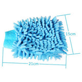 Max Maxb Microfiber Cleaning Mitten Double Sided Chenille Glove Cleaning Cloth Home
