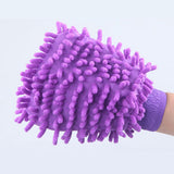 Max Maxb Microfiber Cleaning Mitten Double Sided Chenille Glove Cleaning Cloth Home