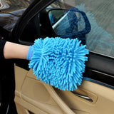 Max Maxb Microfiber Cleaning Mitten Double Sided Chenille Glove Cleaning Cloth Home