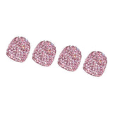 Max 4Pcs/Lot Rhinestone Car Tire Valve Caps Diamond Shining Dustproof Caps Pink