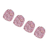 Max 4Pcs/Lot Rhinestone Car Tire Valve Caps Diamond Shining Dustproof Caps Pink