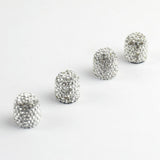 Max 4Pcs/Lot Rhinestone Car Tire Valve Caps Diamond Shining Dustproof Caps White