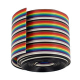 Max 1M 1.17mm 40PIN Wire Flat Multicolored Flexible Rainbow Ribbon Jumper Cable