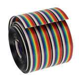 Max 1M 1.17mm 40PIN Wire Flat Multicolored Flexible Rainbow Ribbon Jumper Cable