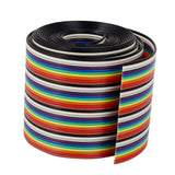 Max 1M 1.17mm 40PIN Wire Flat Multicolored Flexible Rainbow Ribbon Jumper Cable