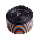 Max 1M 1.17mm 40PIN Wire Flat Multicolored Flexible Rainbow Ribbon Jumper Cable
