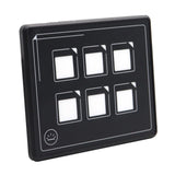 Max 6 Way Ultra-thin Waterproof Membrane Control Panel Switch 12-24V Universal