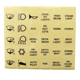 Max 6 Way Ultra-thin Waterproof Membrane Control Panel Switch 12-24V Universal