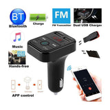 Max Maxb Wireless Bluetooth CarFM Transmitter Support TF Card Dual USB Charger Black