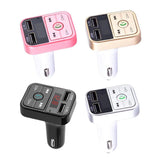 Max Maxb Wireless Bluetooth CarFM Transmitter Support TF Card Dual USB Charger Black